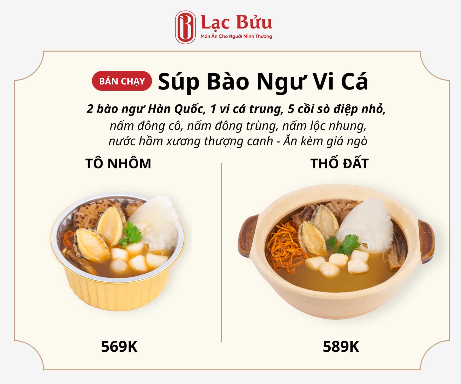 Súp bào ngư vi cá