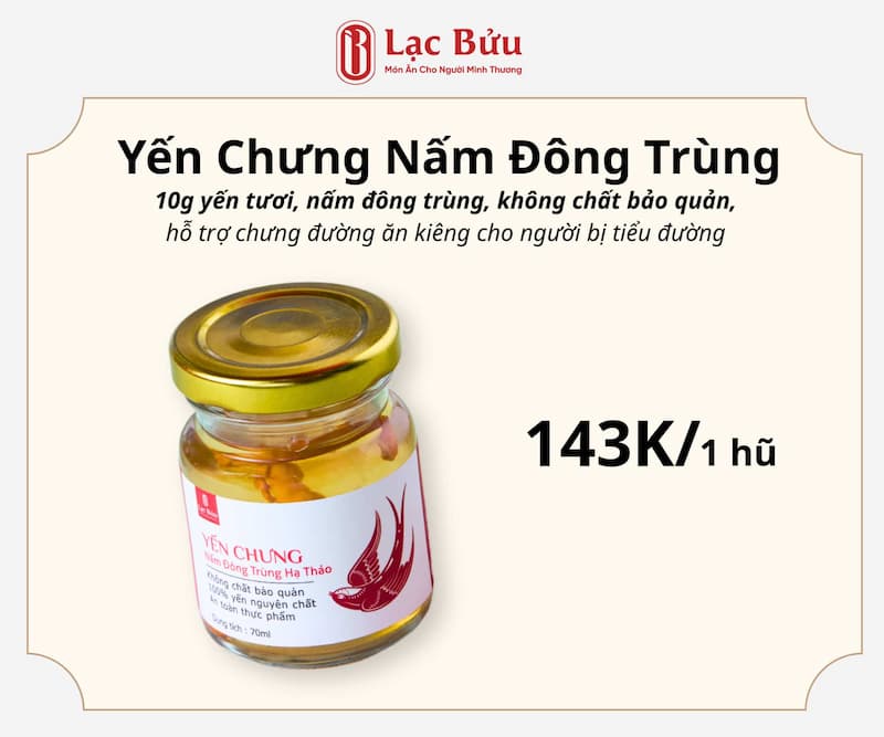 Yến Chưng Nấm Đông Trùng Hạ Thảo