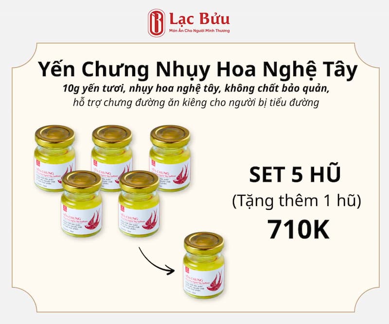 Yến Chưng Nhụy Hoa Nghệ Tây