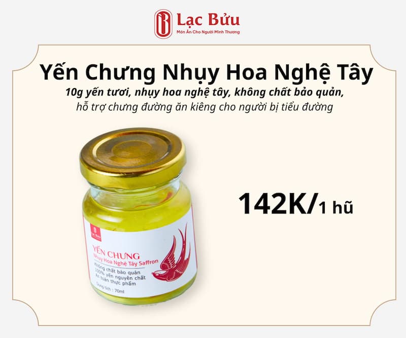 Yến Chưng Nhụy Hoa Nghệ Tây