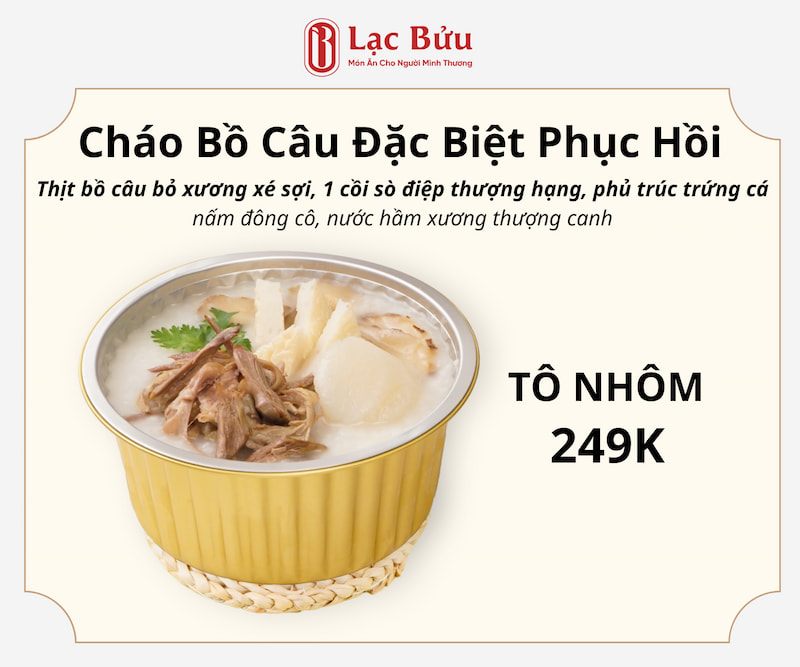 Cháo Bồ Câu Phục Hồi