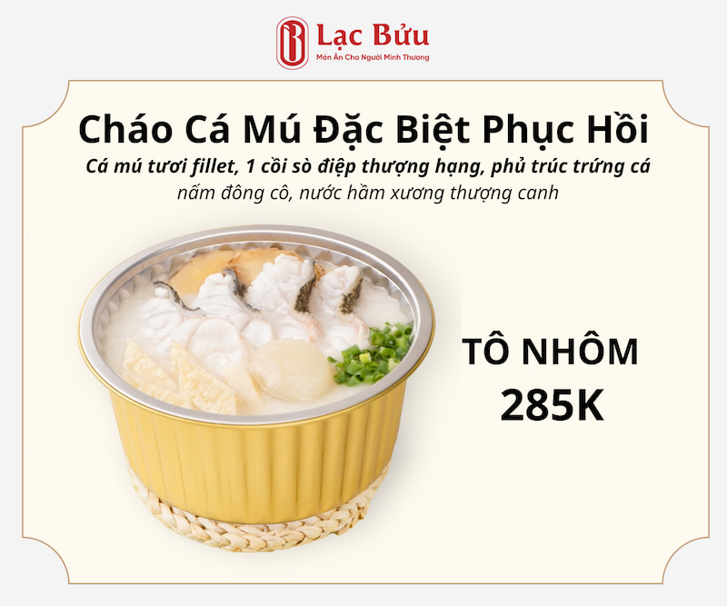 Cháo Cá Mú Phục Hồi