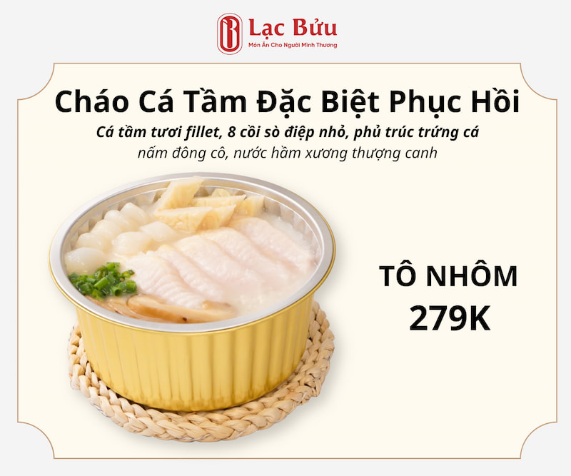 Cháo Cá Tầm Phục Hồi