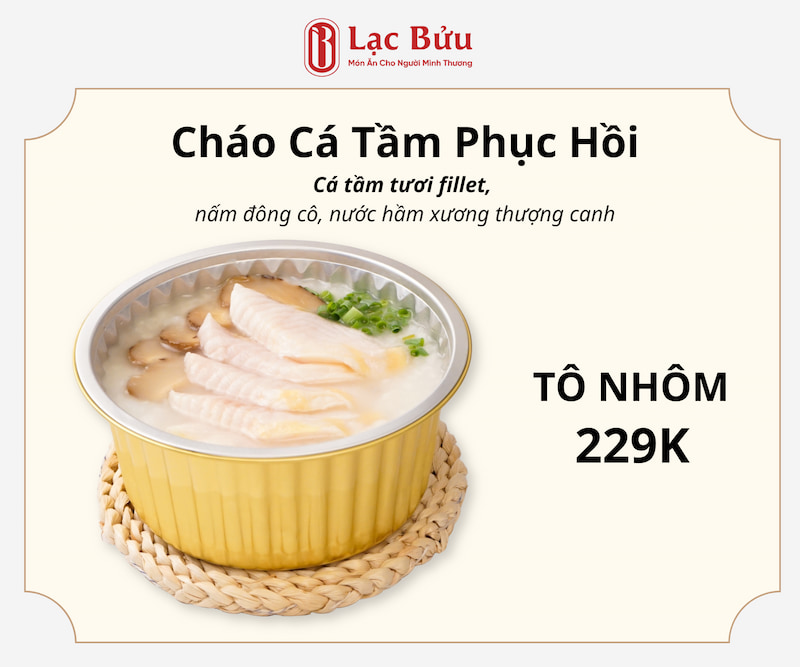 Cháo Cá Tầm Phục Hồi