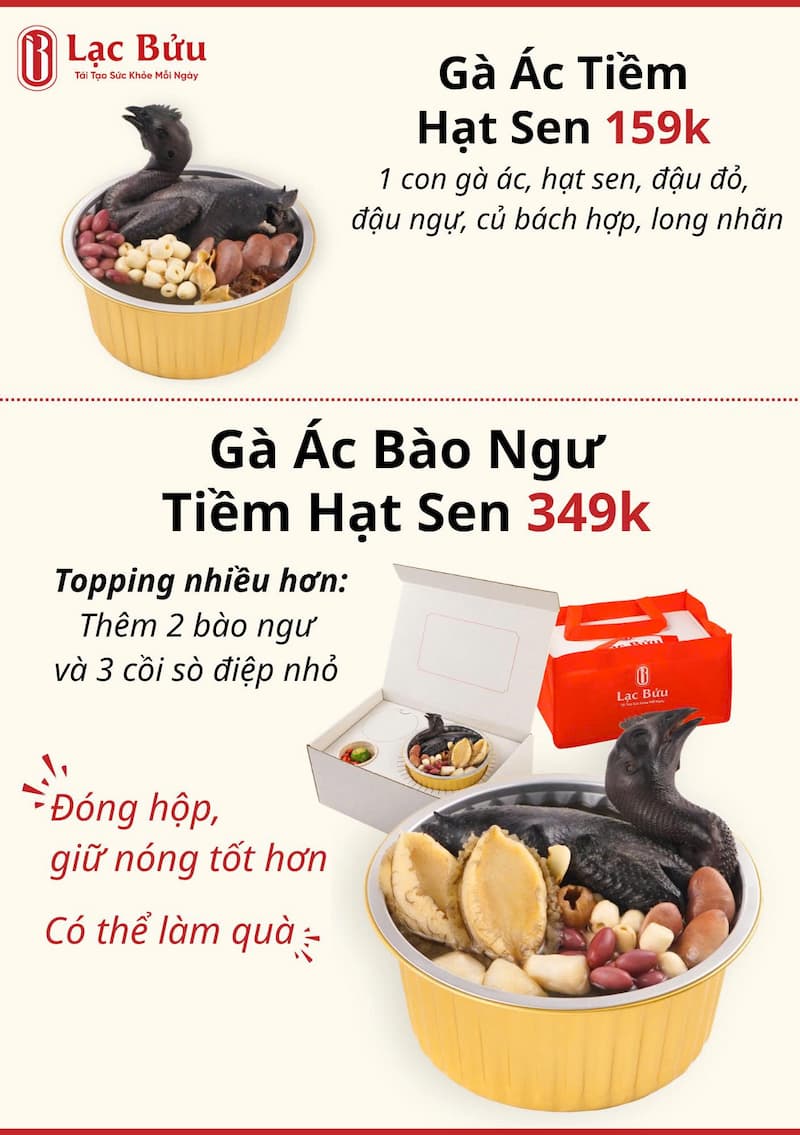 Gà Ác Tiềm Hạt Sen Phục Hồi