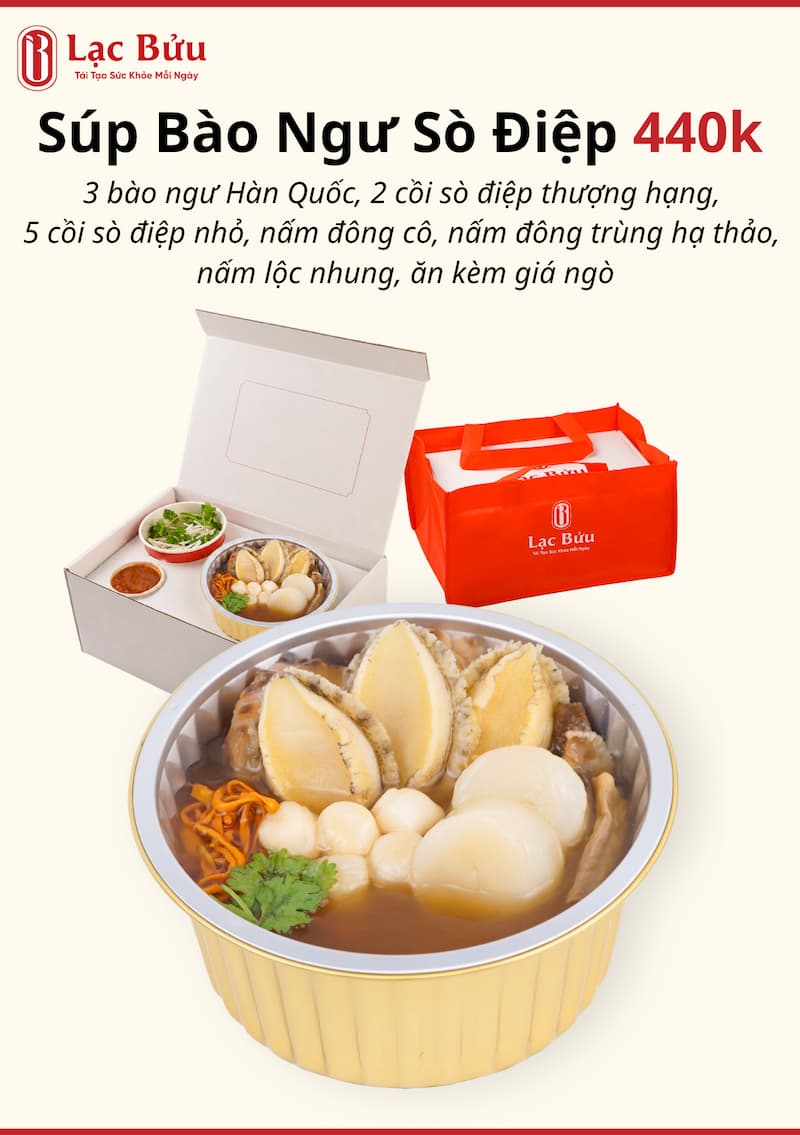 Súp bào ngư sò điệp phục hồi